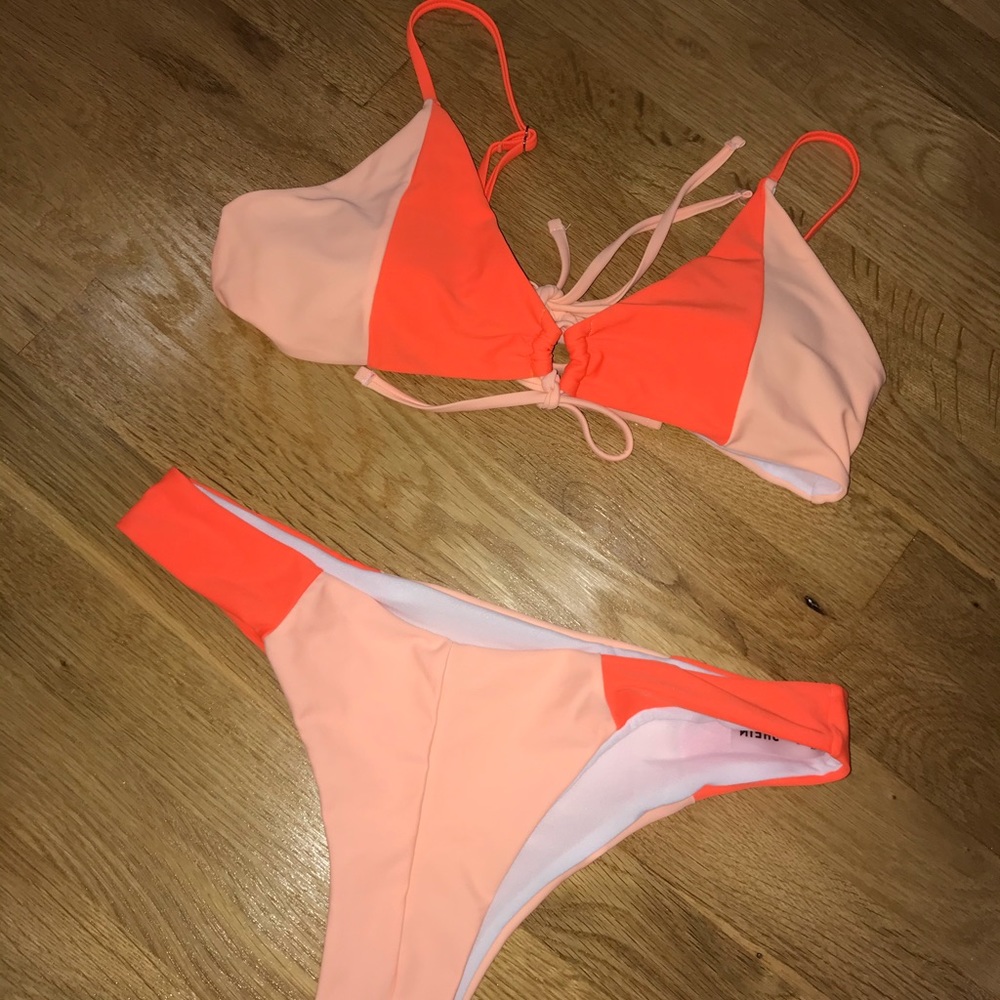 Orange shein bikini
